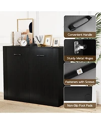 Sugift 38" Buffet Modern Sideboard Cabinet with Storage