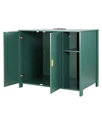 Inolait Self-Cleaning Litter Box Cabinet Cat Enclosure with Power Outlet