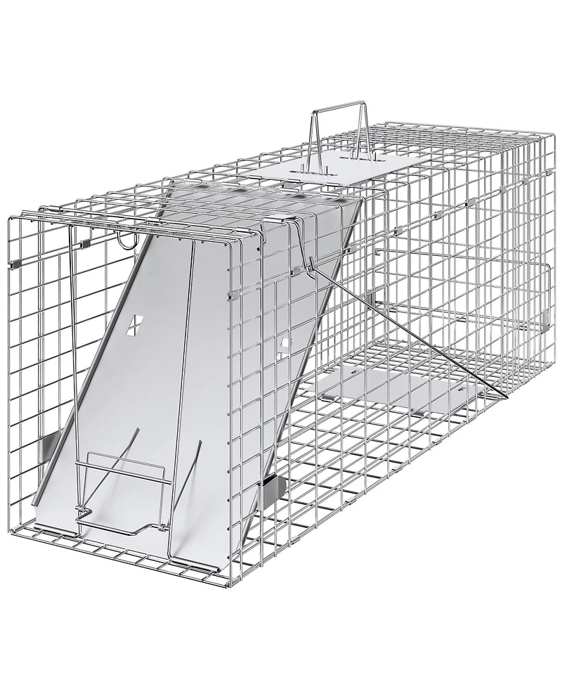 Sugift Live Animal Cage Trap, Humane Iron Trap for Cats and Rabbits