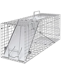 Sugift Live Animal Cage Trap, Humane Iron Trap for Cats and Rabbits