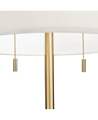 Possini Euro Design Italian Modern Floor Standing Lamp with Riser 69.5" Tall Metal Drum Shade Living Room Reading House Bedroom