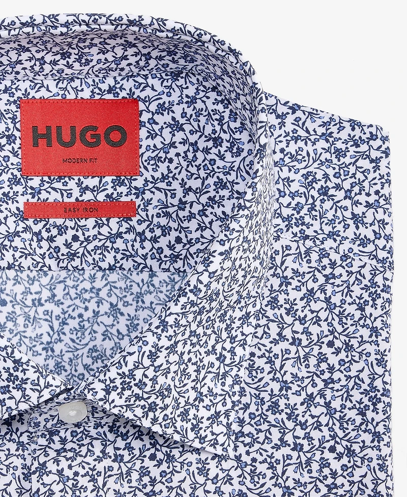 Hugo by Boss Men's Modern-Fit Patterned Dress Shirt