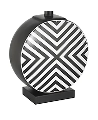 360 Lighting Fraser 21 1/2" Ceramic Disc 3-Way Table Lamp
