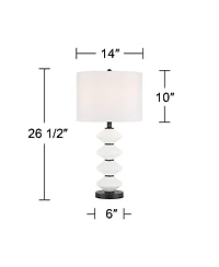360 Lighting Lucy 26 1/2" High Glass Table Lamp