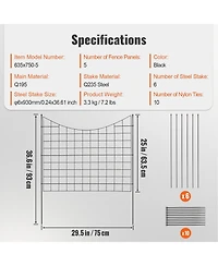 Inolait Metal Animal Barrier Fence for Outdoor Patio and Dog Containment