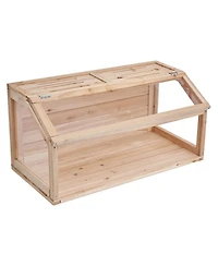 Sugift Wooden Hamster Cage, 270 Viewing, Small Animal Habitat