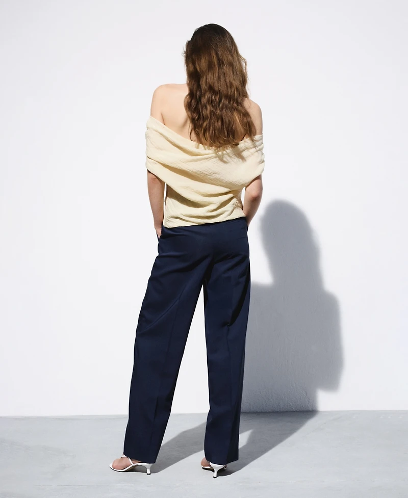 Selection Mango Women's Draped Asymmetrical Blouse