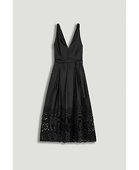 Nocturne Women's Sleeveless Embroidered Midi Dress