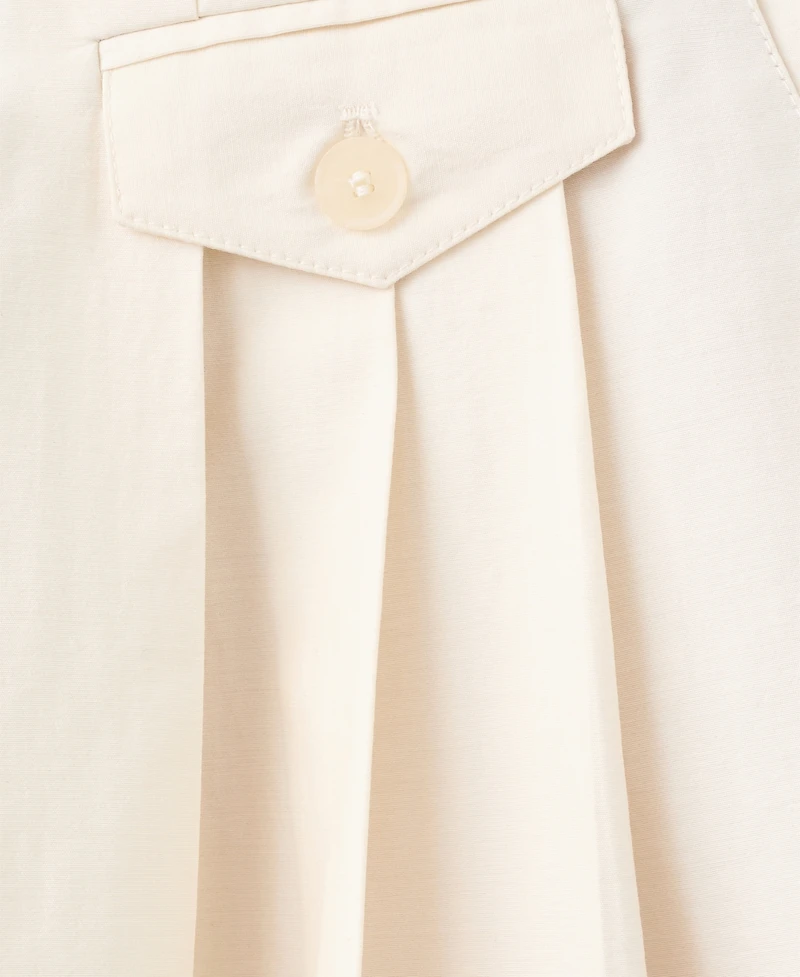 Selection Mango Women's Pleated Straight Cotton Pants