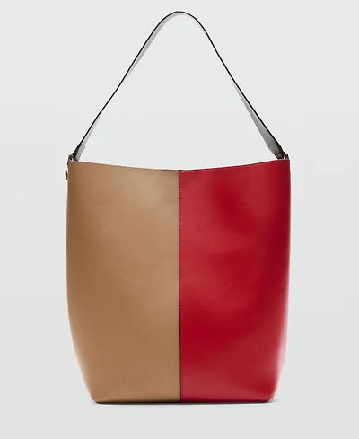 Selection Mango Women's Leather Bucket Bag