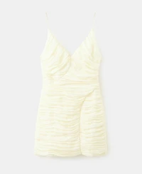 Selection Mango Women's Pleated Fitted Dress