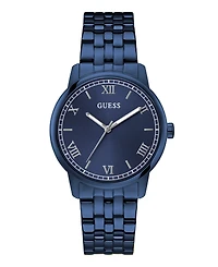 Guess Men's Blue Stainless Steel Analog Watch, 40mm