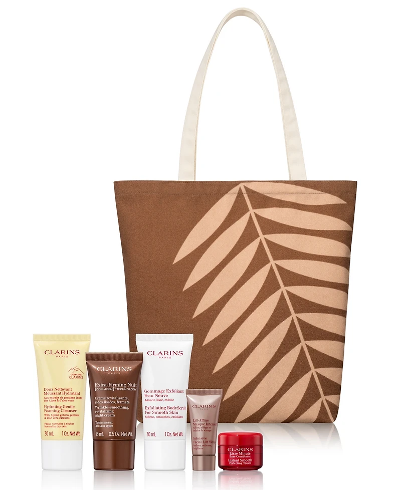 Free 8-Pc. Gift with $85 or more Clarins Purchase