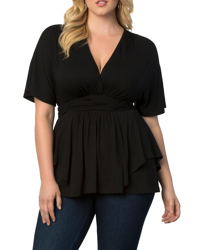 Kiyonna Plus Promenade Jersey Top