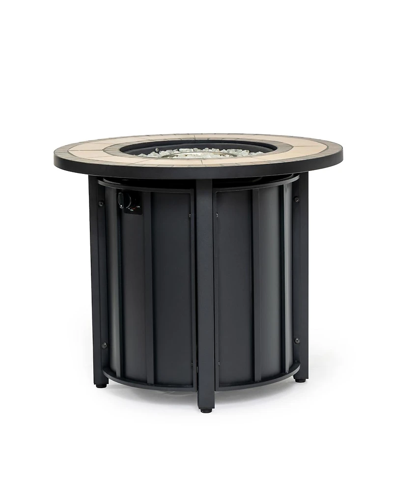 Streamdale Furniture 50K Btu Propane Fire Pit Table w/ Mosaic Top