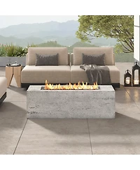 Streamdale Furniture 42" Propane Fire Pit w/Cover and Lava Rocks