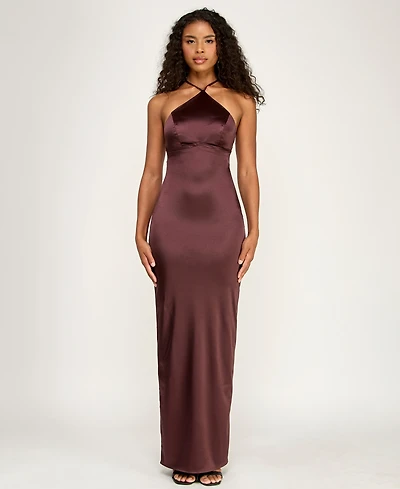 Alex & Sophia Juniors' Halter Neck Ball Gown