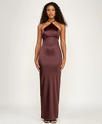 Alex & Sophia Juniors' Halter Neck Ball Gown