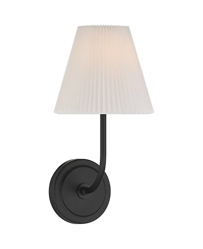 Possini Euro Design Possini Euro Nina 14" High Matte Black Wall Sconce