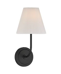 Possini Euro Design Possini Euro Nina 14" High Matte Black Wall Sconce
