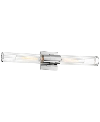 Possini Euro Design Possini Euro Adelina 24 1/4" Wide Polished Nickel 2-Light Bath Light