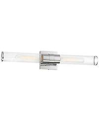 Possini Euro Design Possini Euro Adelina 24 1/4" Wide Polished Nickel 2-Light Bath Light