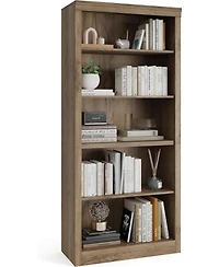 gaomon 71" Tall Wooden Bookcase with 5 Tiers, Open Storage, Modern Floor Standing Shelves for Bedroom or Office