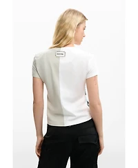 Desigual Women's Mickey and Minnie Mouse Kiss T-Shirt