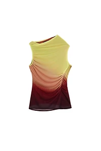 Desigual Women's Draped asymmetrical top