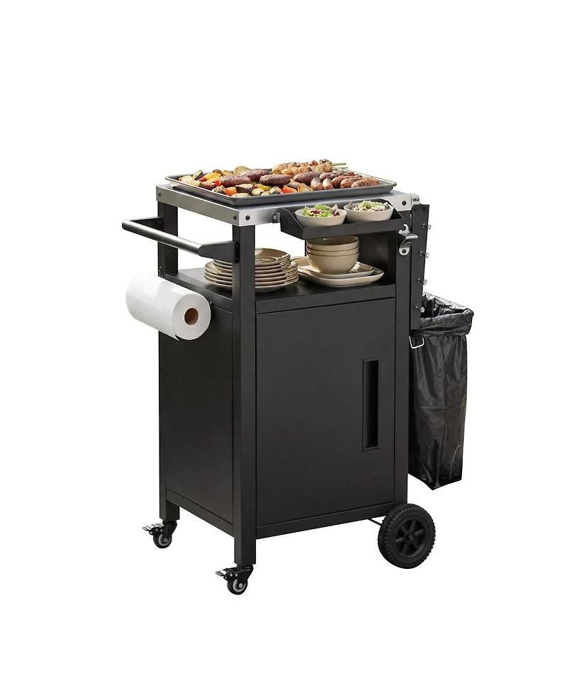 Streamdale Furniture Outdoor Grill Cart Storage and Wheels