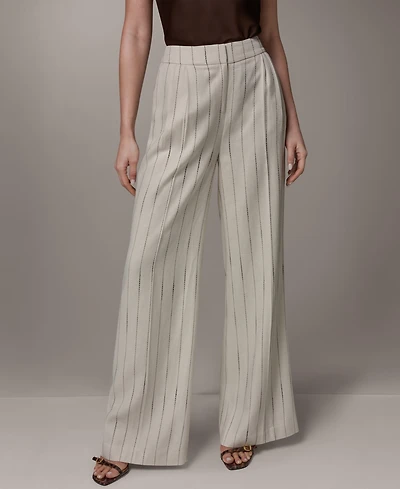 Donna Karan New York Petite High-Rise Wide-Leg Pants