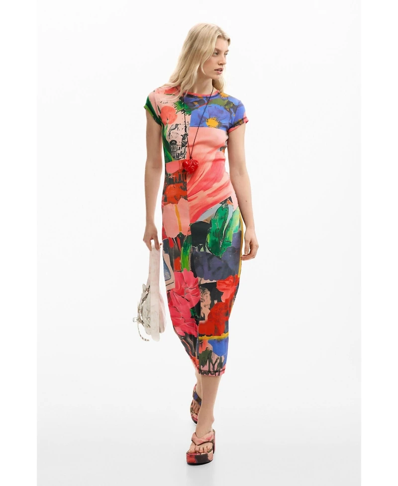 Desigual Women's Printed fitted dress
