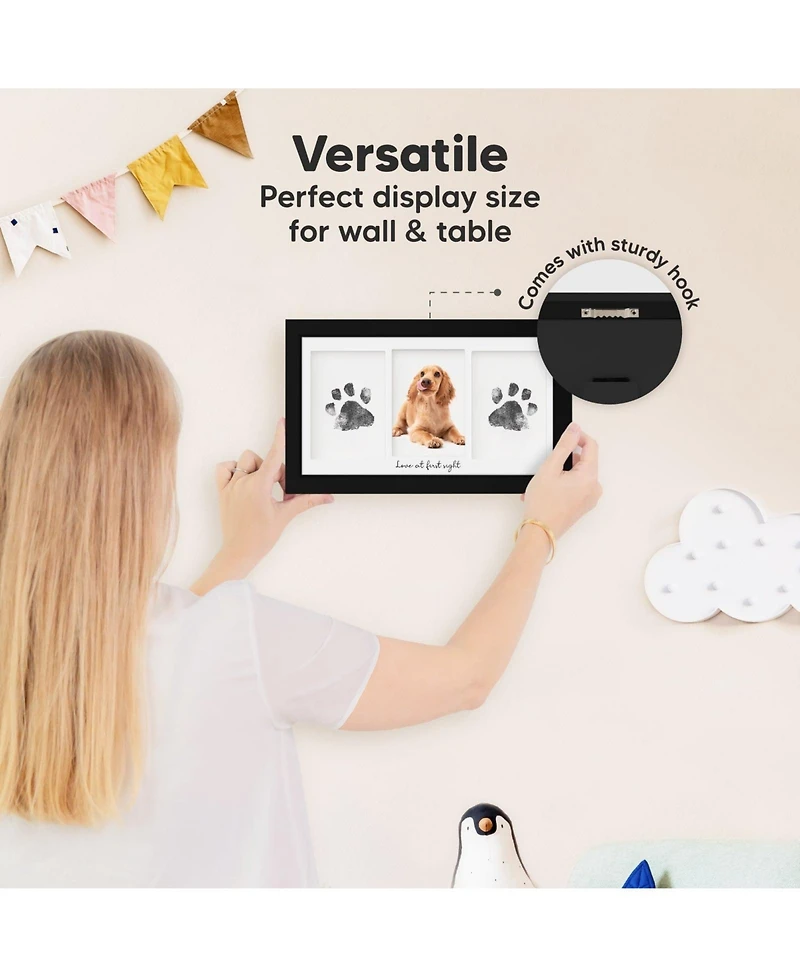 Inkless Baby Hand And Footprint Kit Frame, Mess Free Picture Frame for Newborn