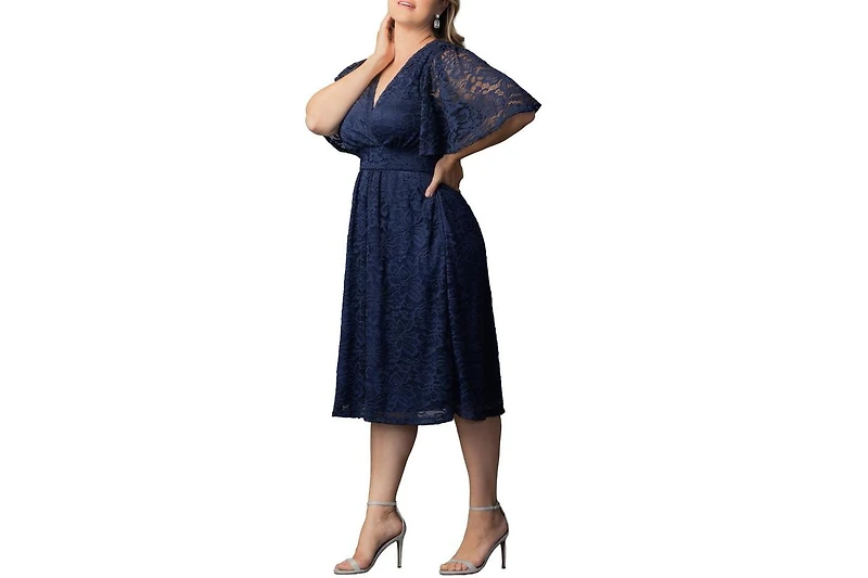 Kiyonna Plus Fable Lace Cocktail Dress