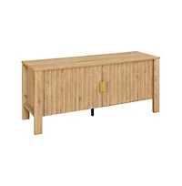 New Classic Furniture Thayer Wood Tv Console with Two Doors