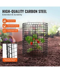 Sugift Plant Protector, 6 Pack, Chicken Wire Cages for Outdoor Plants, 12.6" Dia