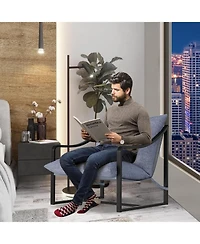 gaomon Sling Accent Chair with Removable Cushion, Modern Lounge for Living Room, Bedroom, Patio, Easy Assembly