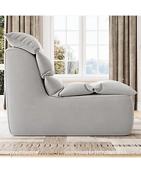 gaomon Bean Bag Chair for Adults, Fireside Lazy Sofa with Back Support, Memory Foam, Non-Slip, Living Room