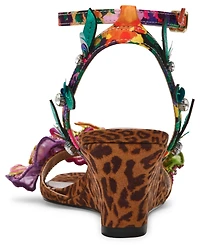 Betsey Johnson Women's Spenser Open Toe Wedge Sandals