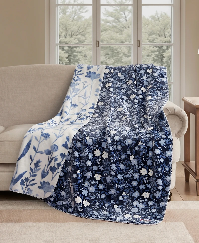 Hunter Designer Reversible Plush Throws, 50" x 70"