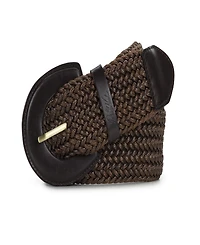 Patricia Nash Lazare Rope and Leather Woven Belt