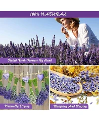 Gnuadz 16 Bags Dried Flowers Herbs Kit Soap Candle Bath Rose Petals