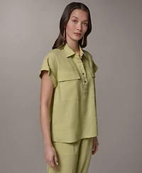 Donna Karan New York Women's Collared Neck Shirt