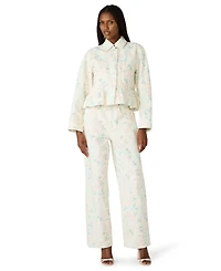 Steve Madden Women's Printed Collared Jacket