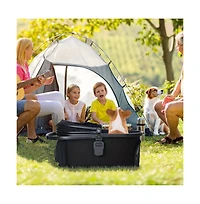 Kinder King 3-in-1 Folding Pet Stroller with Detachable Carrier for Small to Medium Dog and Cat up 50 lbs, Storage Basket, Blue