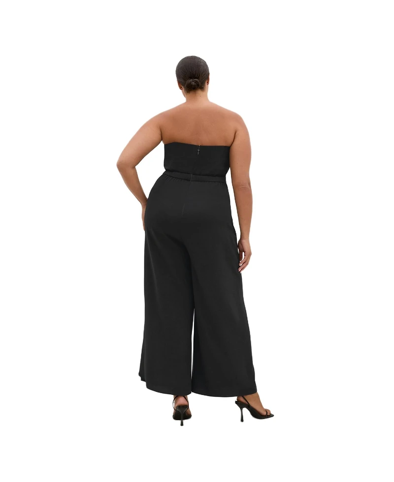 City Chic Women's Attract Strapless Jumpsuit