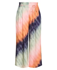 City Chic Women's Sunset Ombre Print Wide Leg Pant