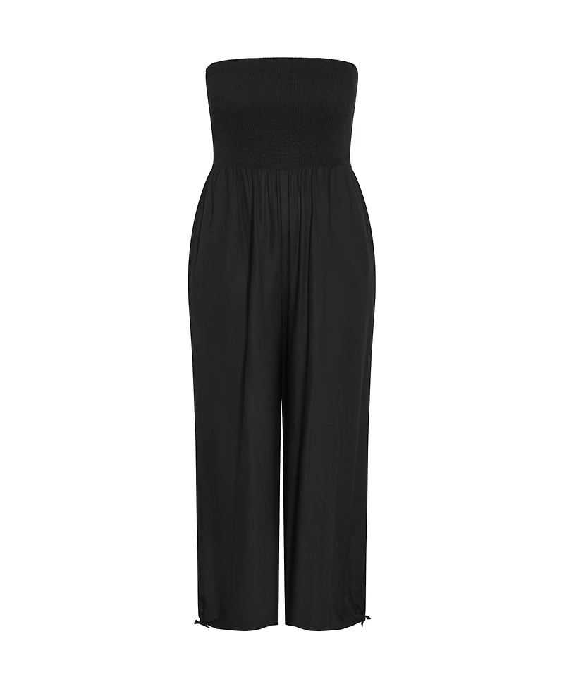 City Chic Women's Ally Strapless Jumpsuit