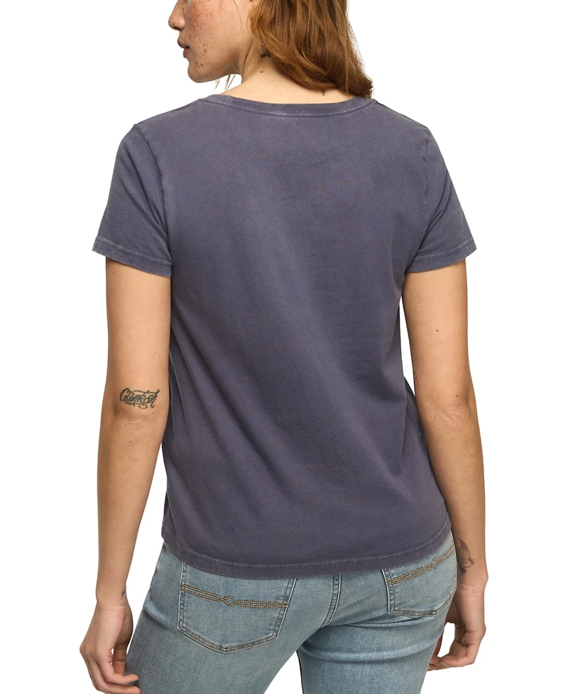Lucky Brand Women's Rolling Stones Embellished Crewneck Graphic T-Shirt