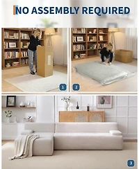 gaomon Modular Cloud Sofa Sectional, Sectional Couch with Deep Seat